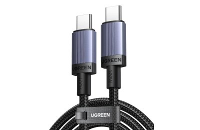 Kabel USB-C - USB-C UGREEN L528 100W 0.5 m Szary