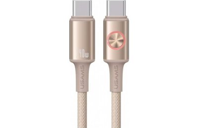 Kabel USB-C - USB-C USAMS Huan Series SJ751 240W 1.2 m Tytanowy