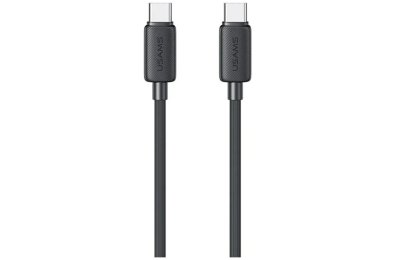 Kabel USB-C - USB-C USAMS KY Series US-SJ691 60W 1 m Czarny