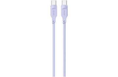 Kabel USB-C - USB-C USAMS SJ567USB03 100W 1.2 m Fioletowy