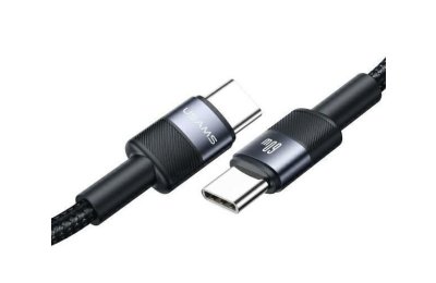 Kabel USB-C - USB-C USAMS SJ724USBSG01 60W 1.2m Czarny