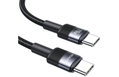 Kabel USB-C - USB-C USAMS SJ727 240W 1.2 m Czarny