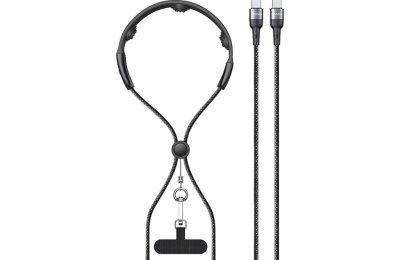 Kabel USB-C - USB - C USAMS SJ759 U89 100W 1.4 m z masażerem Czarny