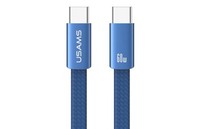 Kabel USB-C - USB-C USAMS U96 60W 1.2 m Niebieski
