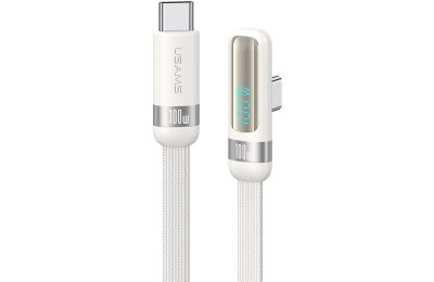 Kabel USB-C - USB-C USAMS US-SJ653 100W 1.2 m Biały