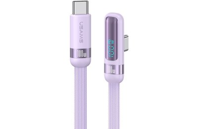 Kabel USB-C - USB-C USAMS US-SJ653 100W 1.2 m Fioletowy