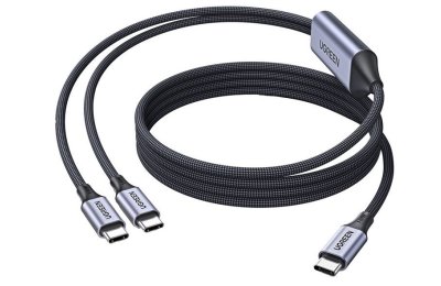 Kabel USB-C - USB-C/USB-C UGREEN L533 140W 2 m Czarno-szary