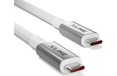 Kabel USB-C - USB-C XLINE 240W 8K 1 m Biały