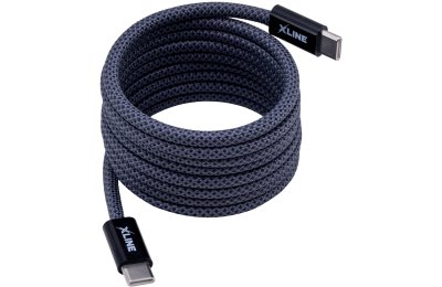 Kabel USB-C - USB-C XLINE UC15GMC-CC 100W 1.5 m Szary