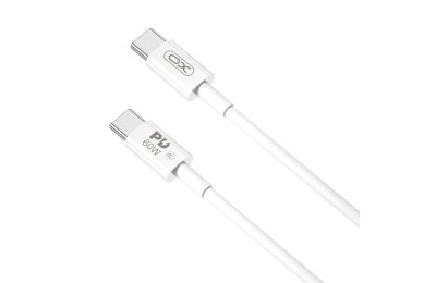 Kabel USB-C - USB-C XO NB-Q190A 60W 1 m Biały