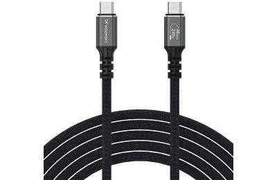 Kabel USB-C - USB4 WOZINSKY WPS-UY41S 4K 240W 1 m Czarny