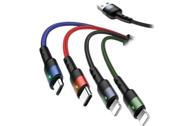 Kabel USB - Lighting/Lighting/Micro USB/USB-C USAMS Fast Charging 10W 1.2 m Czarny