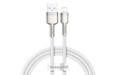 Kabel USB - Lightning BASEUS Cafule 1 m Biały
