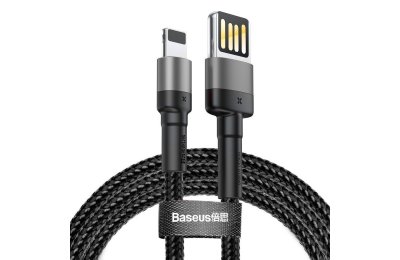 Kabel USB - Lightning BASEUS Cafule 1 m Czarno-szary