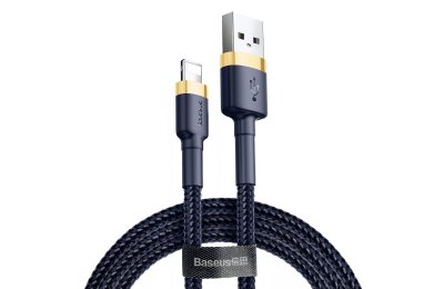Kabel USB - Lightning BASEUS Cafule 1 m Granatowo-złoty