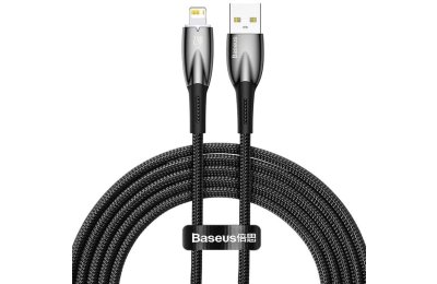 Kabel USB - Lightning BASEUS Glimmer 2 m Czarny