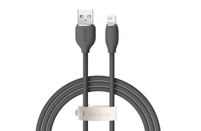 Kabel USB - Lightning BASEUS Jelly 2.4A 1.2 m Czarny