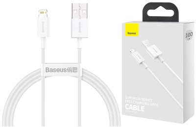 Kabel USB - Lightning BASEUS Superior Series 1 m Biały