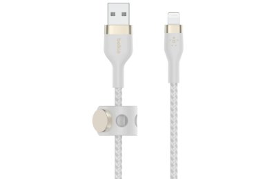 Kabel USB - Lightning BELKIN Braided Silicone 2 m Biały
