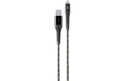 Kabel USB - Lightning CELLULARLINE Tetra Force 60W 1.2 m Czarny