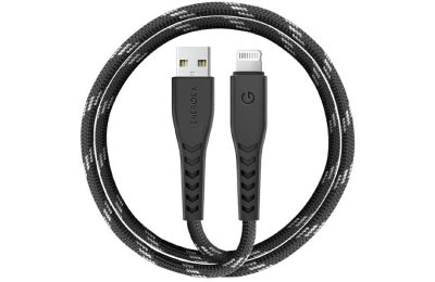Kabel USB - Lightning ENERGEA Nyloflex MFI 1.5 m Czarny
