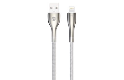 Kabel USB- Lightning FOREVER Sleek 1 m Biały