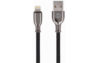 Kabel USB - Lightning FOREVER Tornado GSM097154 1m Czarny