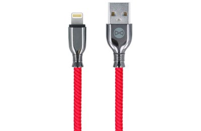 Kabel USB - Lightning FOREVER Tornado GSM097156 1 m Czerwony