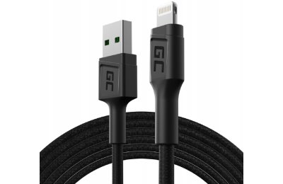 Kabel USB - Lightning GREENCELL PowerStream 2 m Czarny