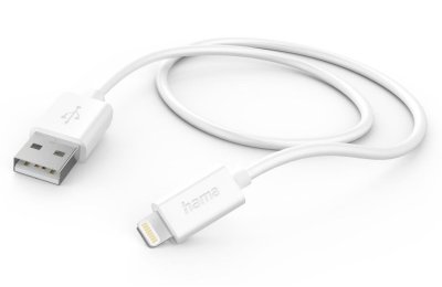 Kabel USB - Lightning HAMA 201579 1 m Biały