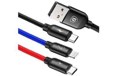 Kabel USB - Lightning - Micro USB BASEUS CAMLT-ASY01 0.3 m
