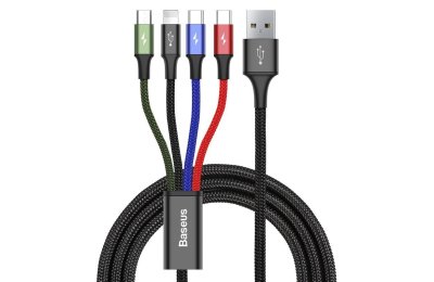 Kabel USB - Lightning/MicroUSB/2x USB-C BASEUS 1.2 m