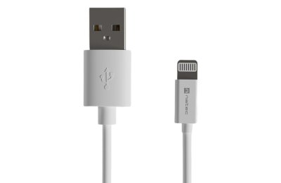 Kabel USB - Lightning NATEC Prati 12W 2 m Biały