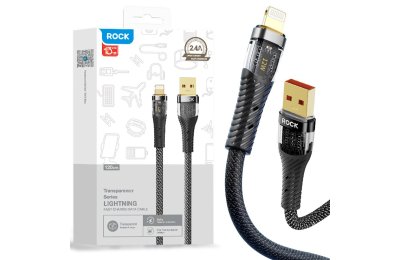 Kabel USB - Lightning ROCK Z21 1.2 m Czarny