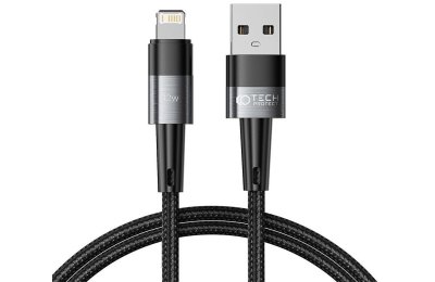Kabel USB - Lightning TECH-PROTECT UltraBoost 12W/2.4A 1 m Szary
