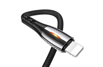 Kabel USB - Lightning USAMS U-Tone US-SJ344 1.2 m Czarny