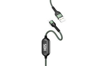 Kabel USB - Lightning USAMS U48 2A 1.2 m Zielony