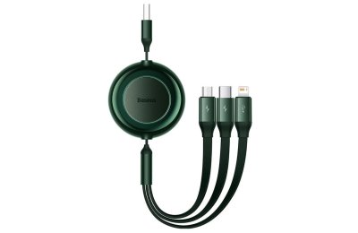 Kabel USB - Lightning/USB-C/Micro USB BASEUS Bright Mirror 2 1.1 m Zielony