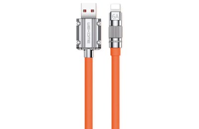 Kabel USB - Lightning WEKOME WDC-186 Wingle Series 1 m Pomarańczowy