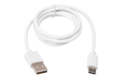 Kabel USB MASTERLED przewód USB-A na USB-C 10W 1m biały