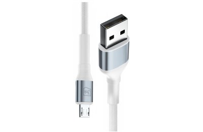Kabel USB - Micro USB 3MK Hyper Cable N-Series 12W 1 m Biały