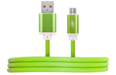 Kabel USB - Micro USB ARKAS MB-10 1m Zielony