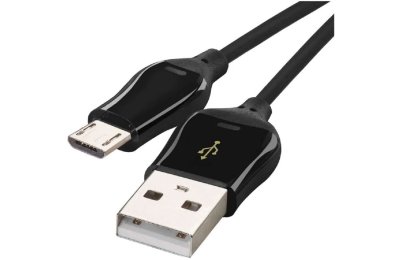Kabel USB - Micro USB B EMOS SM7004B Quick Charge 1 m Czarny