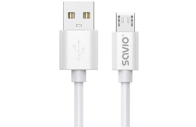 Kabel USB - Micro USB SAVIO CL-167 3 m Biały