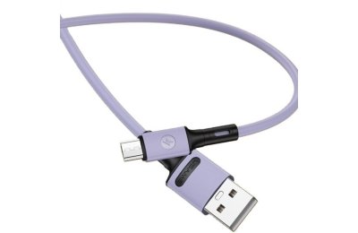 Kabel USB - Micro USB USAMS SJ435USB04 U52 10W 1 m Fioletowy