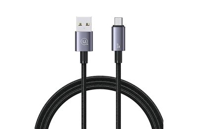 Kabel USB - Micro USB USAMS SJ668USB01 2A 1.2 m Stalowy