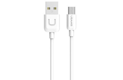 Kabel USB - Micro USB USAMS U-Turn 10W 1 m Biały
