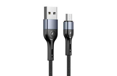 Kabel USB - Micro USB USAMS U55 2A 1 m Czarny