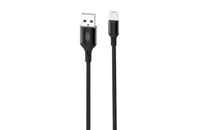 Kabel USB - Micro USB XO NB143 2.4A 1 m Czarny