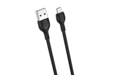 Kabel USB - Micro USB XO NB156 2.1A 1 m Czarny